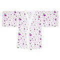 Cherry Blossom Kimono Robe — Pink & Green All-Over Print Loungewear