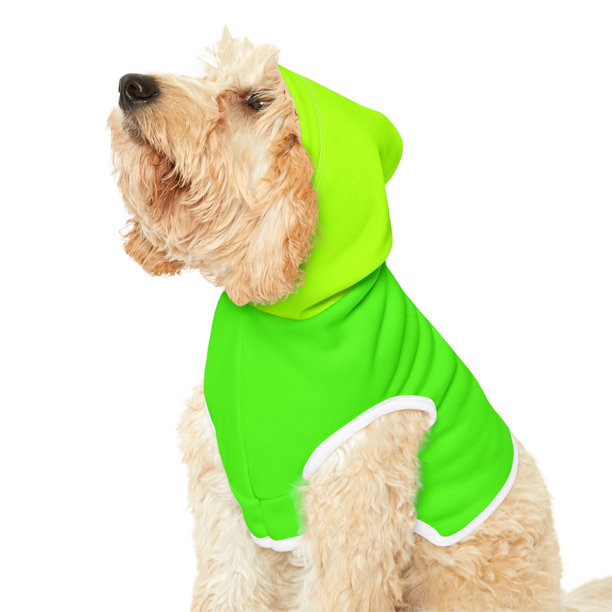 Neon Green Pet Hoodie - Lightweight Dog & Cat Sweatshirt