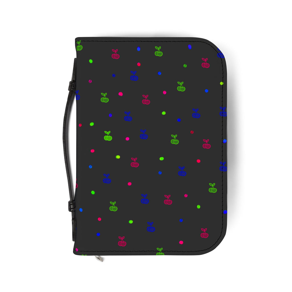 Bible Cover — Minimal Colorful Dot & Icon Zippered Bible Case