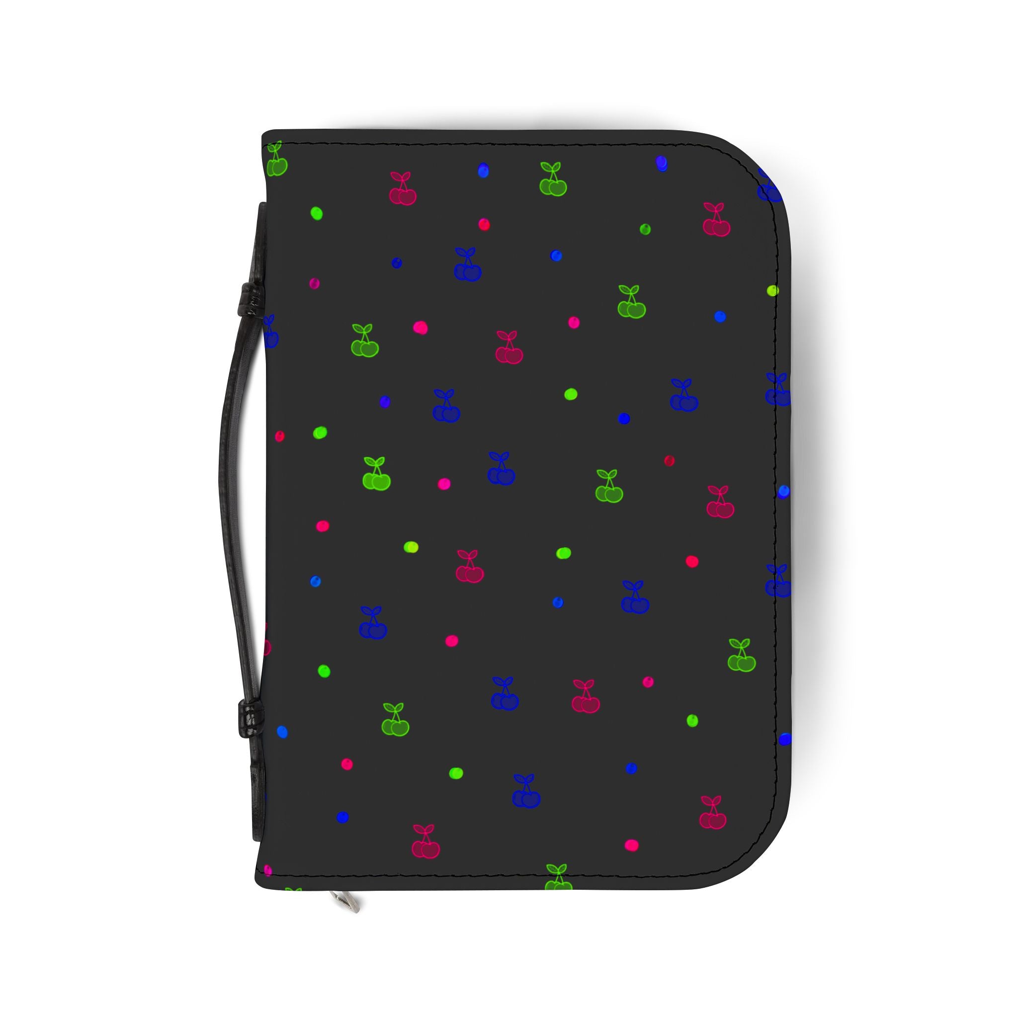 Bible Cover — Minimal Colorful Dot & Icon Zippered Bible Case