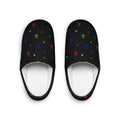 Cozy Women's Indoor Slippers — Colorful Mini Mushroom Dot Pattern