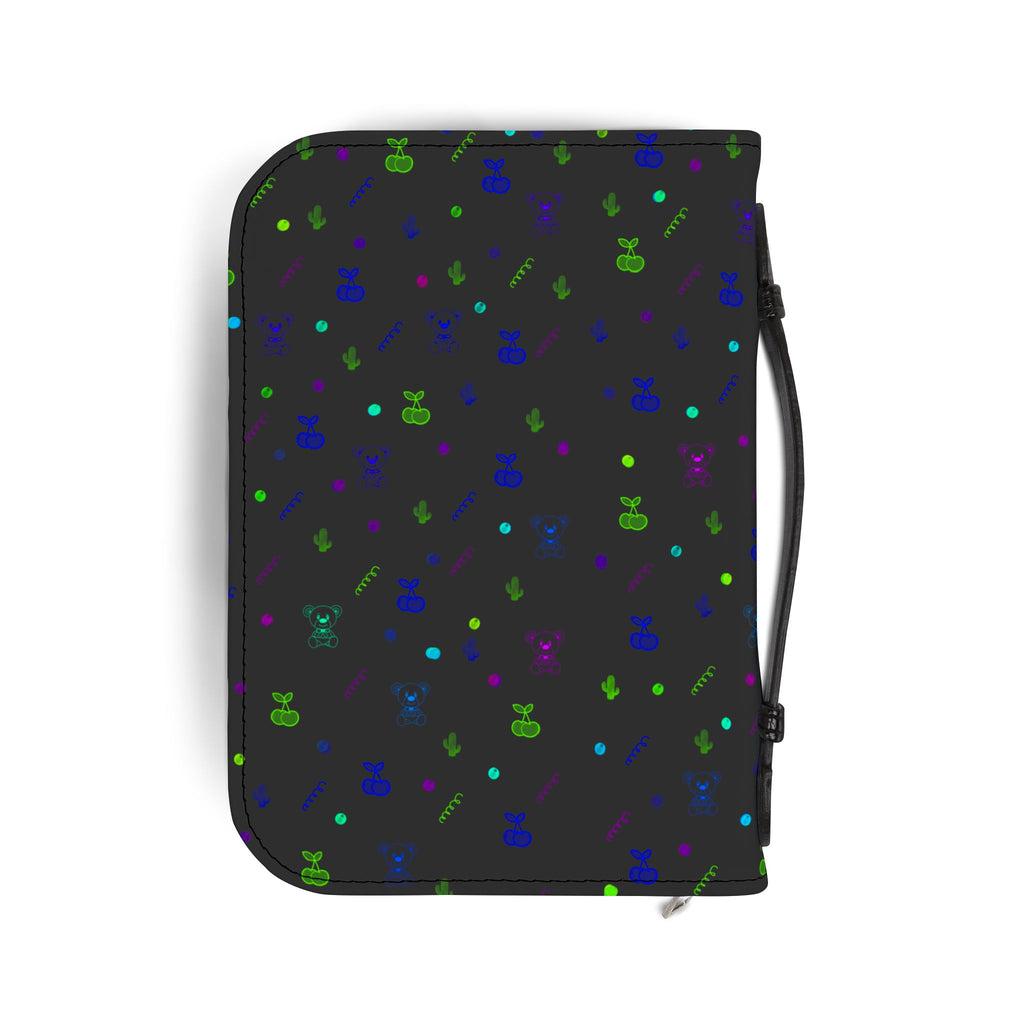 Bible Cover — Neon Confetti Pattern Zippered Bible Case