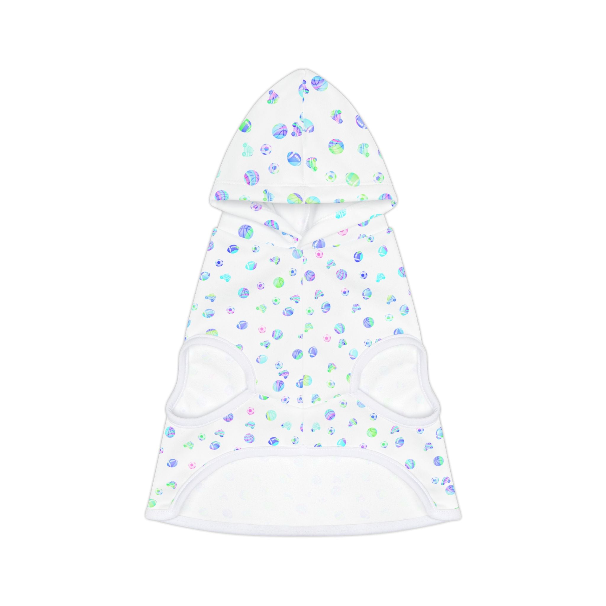 Pastel Dot Pet Hoodie — Lightweight Cute Hooded Sweater for Small Dogs & Cats