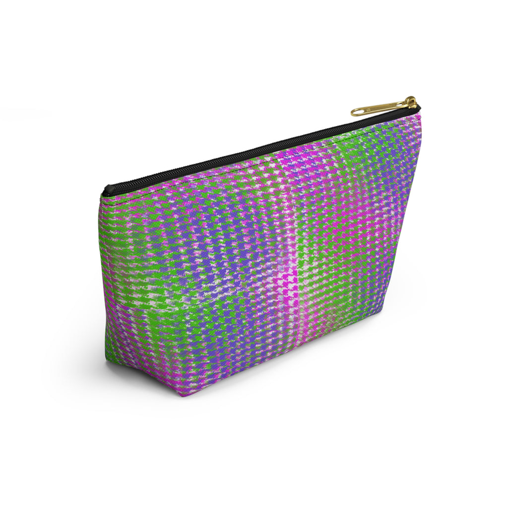 Girls' Superhero Accessory Pouch — Pink & Green T-Top Makeup Bag