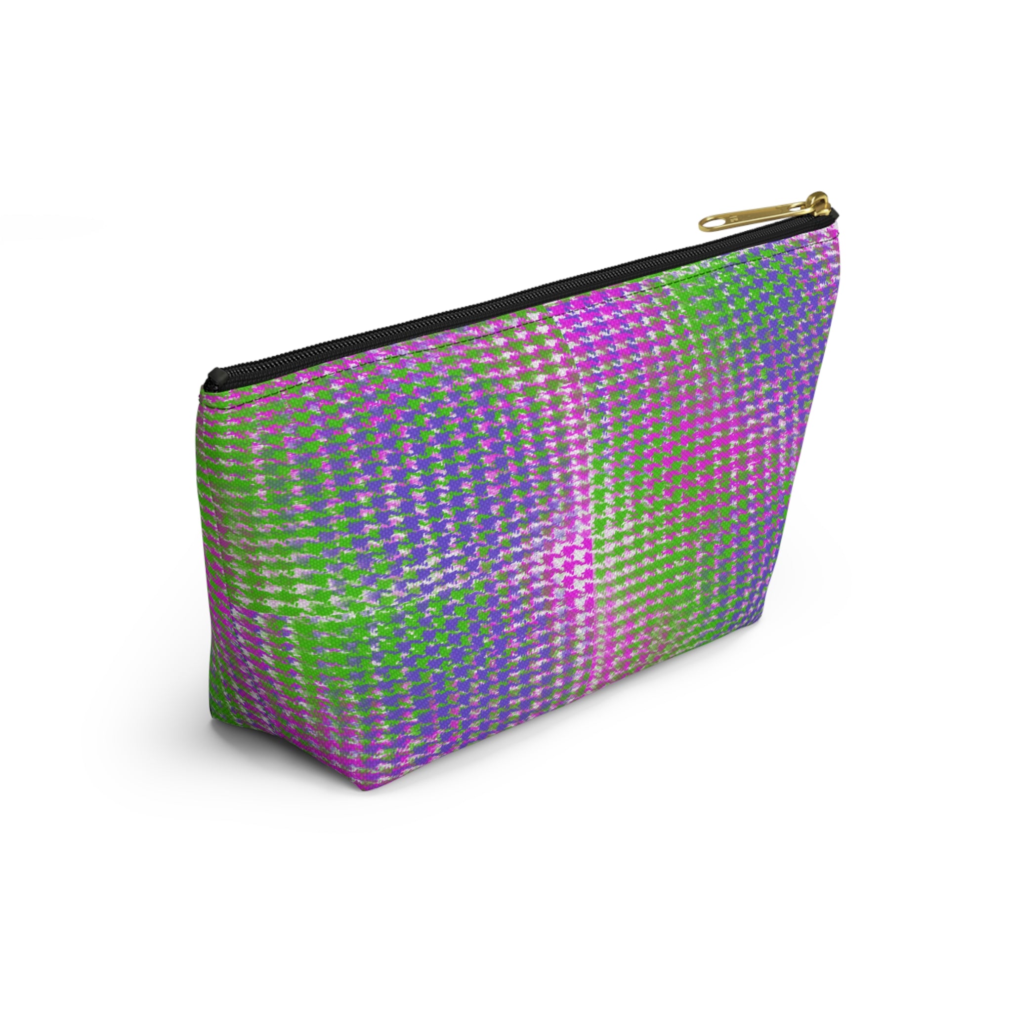 Girls' Superhero Accessory Pouch — Pink & Green T-Top Makeup Bag
