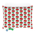 Cherry Pattern Pet Bed — Cute Red Cherries Dog & Cat Bed