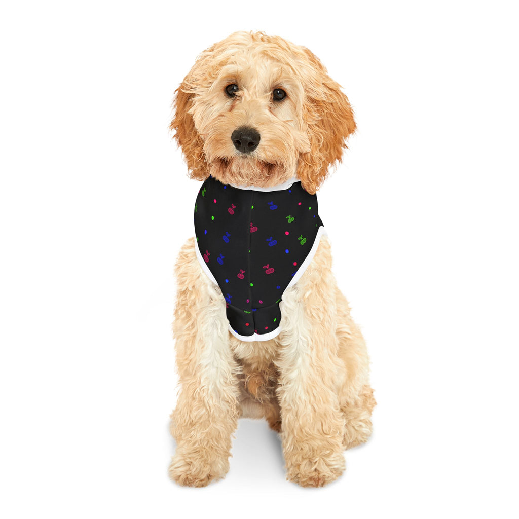 Pet Hoodie - Colorful Paw Print Hooded Dog & Cat Sweatshirt