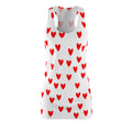 Racerback Dress — Red Heart Pattern All-Over Print (Valentine’s Day)