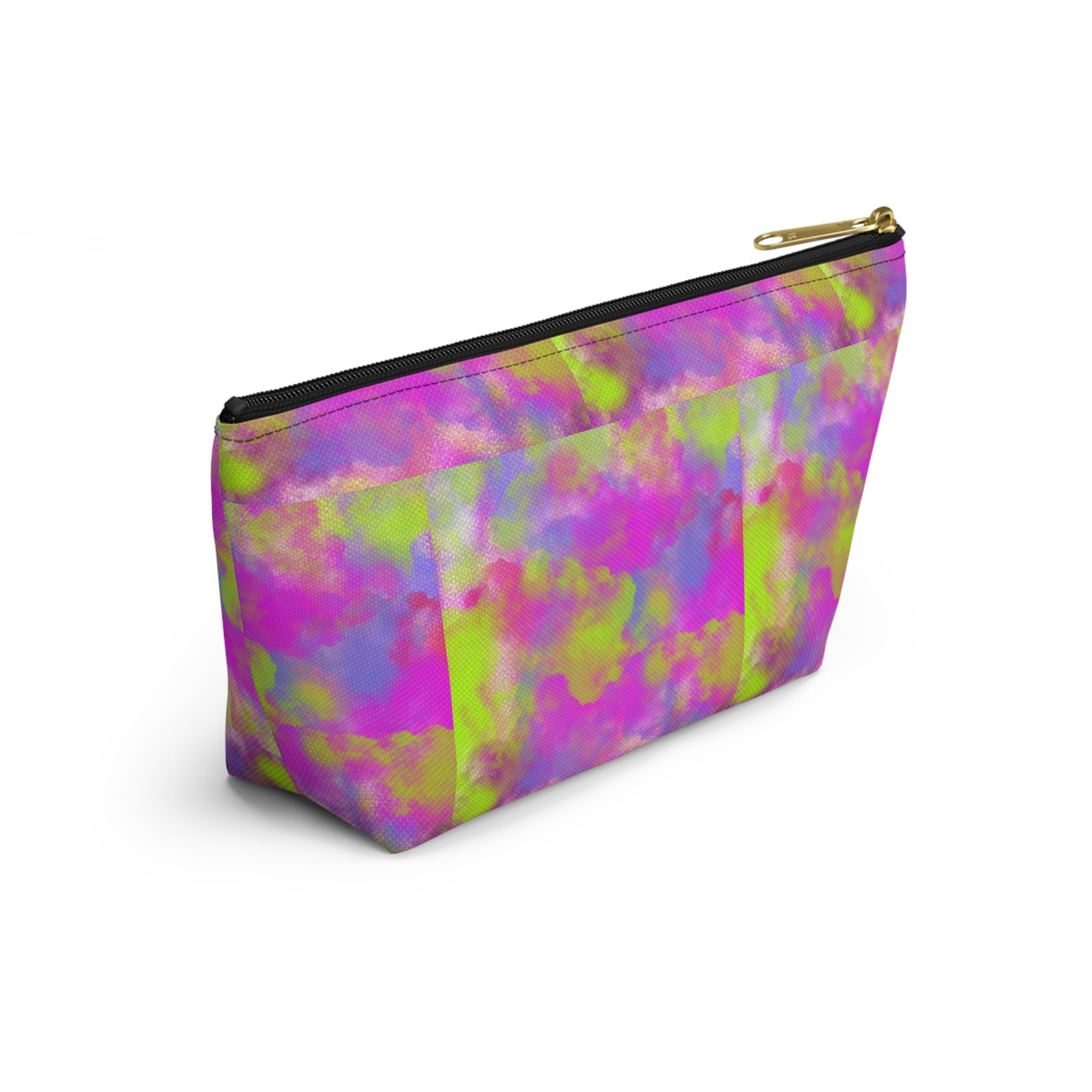 Colorful Kids Accessory Pouch — Cute Girl Illustration Cosmetic Bag