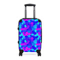 Blue & Purple Confetti Suitcase Cover — Vibrant Luggage Protector for Travel