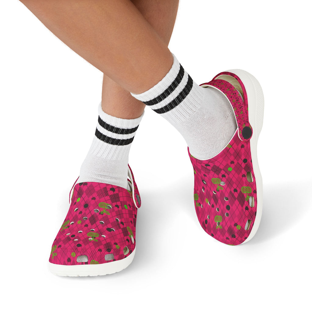 Kids' Pink Camo EVA Foam Clogs — Comfortable Garden & Play Shoes