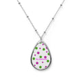 My Deliverer Oval Necklace — Floral Pendant Necklace for Caregivers & Healthcare Workers