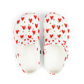 Kids Heart Print Foam Clogs – Cute Red Heart EVA Slip-On Shoes