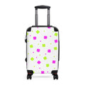 Floral Clover Carry-On Suitcase – Pink & Lime Travel Luggage